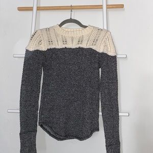 FREE PEOPLE - thermal with knit detail